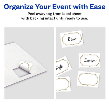 Avery Flexible Printable Name Tags, 2-1/3